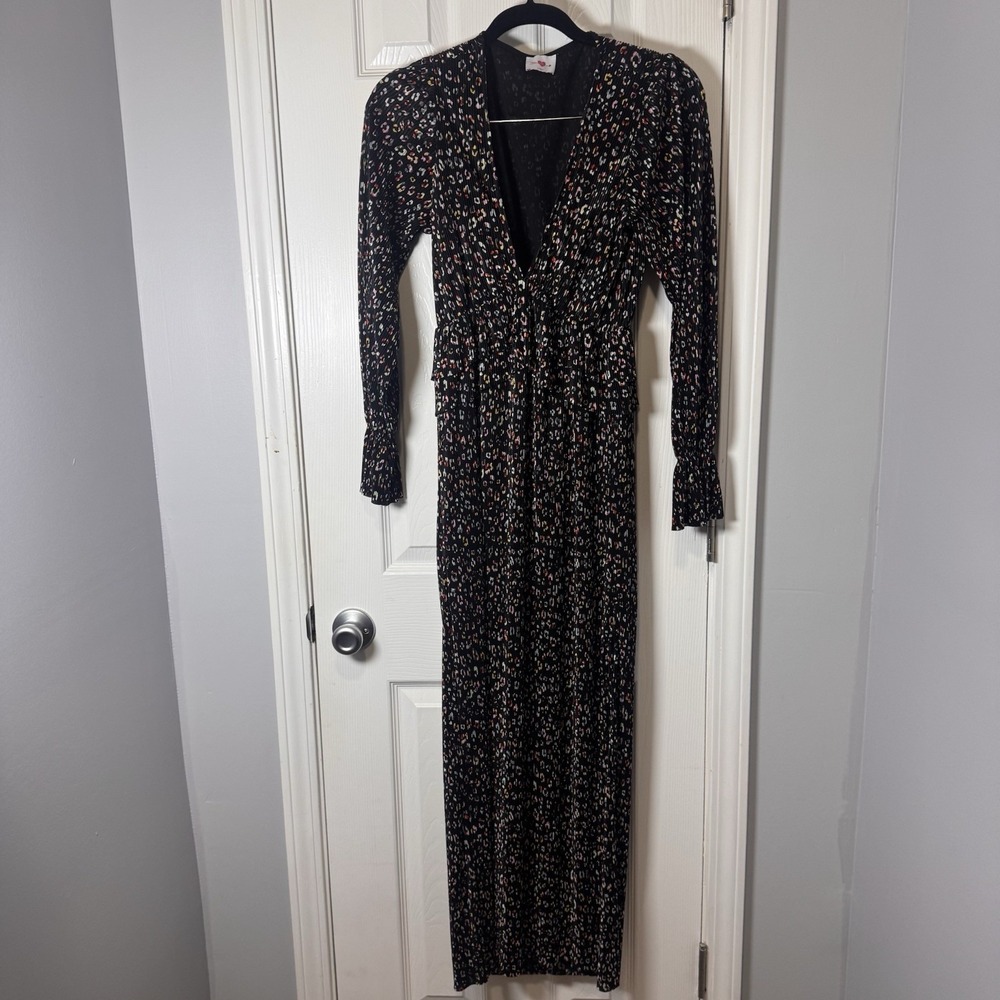 Buddy Love Evie Gemstone Maxi Dress Multicolor Black Size XS $140